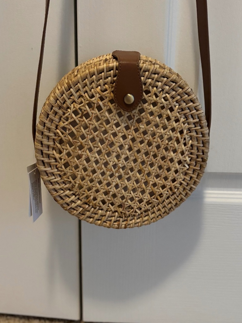 J. Crew Factory Rattan Circle Bag